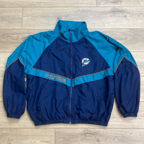 Vintage Miami‎ Dolphins Windbreaker Jacket - Picture 1 of 16